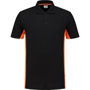 Tricorp Poloshirt Bicolor 202004 Zwart/Oranje - Maat S