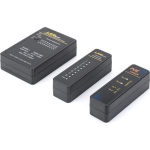 Netwerk- en Kabeltester met PoE Testfunctie - Automatische Scan voor RJ45, RJ11, ISDN en Coax - Ideaal voor LAN en Kabelbeheertaken
