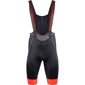 Nalini Heren Fietsbroek kort met bretels - Koersbroek - wielrenbroek Zwart Rood - COLOR BIB SHORT Black/Red - XXL