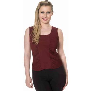 Dancing Days - HEAD OVER HEELS Mouwloze top - S - Rood