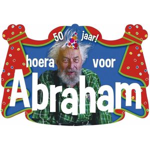 Witbaard - Huldebord - Hoera Abraham 50 jaar