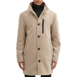 Tom Tailor - Winterjas - Heren - 2XL - Taupe - Wol - 1043708