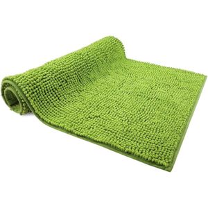 Badmat - Groene badkamermat kan gecombineerd worden - Antislip & Maschinewasbaar - Toiletmat 50x80cm