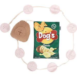 Honden Speelgoed Snuiven Speelgoed Aardappel Chips Pluche Molaren Verbergen Voedsel Ontbrekende Honden Speelgoed Dierbenodigdheden (Groen)