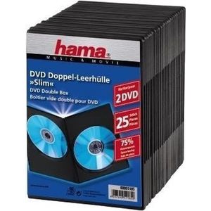 1x25 Hama DVD-Dubbel-cases 51185
