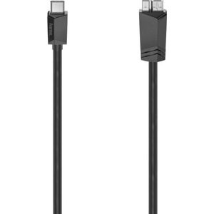 Hama USB-C-kabel USB-C-stekker - Micro-USB-st. USB 3.2 Gen1 5 Gbit/s 0,25 M