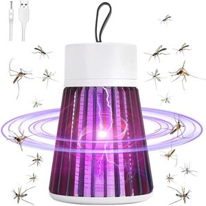 Smart-shop 2024 Elektrische Shock Mosquito Killer Lamp - USB Fly Trap Zapper Insect Killer Afstotende Slaapkamer Outdoor Anti Mosquito Trap