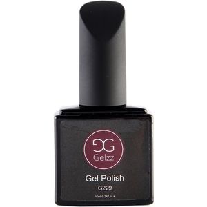 Gelzz Gellak - Gel Nagellak - kleur Lady Godiva G229 - Rood - Semitransparante kleur - 10ml - Vegan