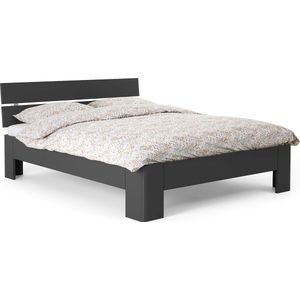 B Bright Fresh 400 Bed met Hoofdbord 160 x 200 cm - Bedframe Antraciet - Bedombouw - Instaphoogte: 40cm - Tweepersoonsbedden