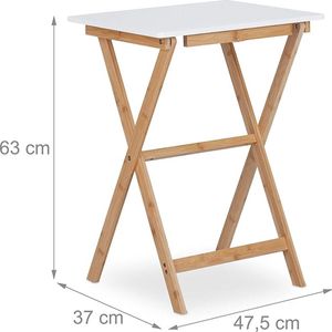 bijzettafel - bank-tafel - side table, bedside table 63 x 47.5 x 37 cm