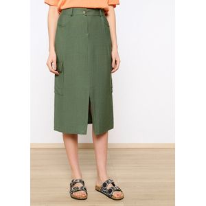 LolaLiza Cargo-rok met split - Khaki - Maat M