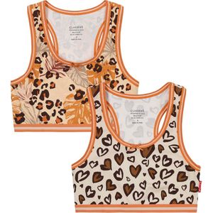 Claesen's® - CropTop 2 Pack - Safari - 95% Katoen - 5% Lycra