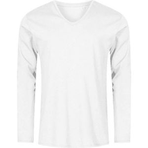 Promodoro Men´s V-Neck T-Shirt Long Sleeve XO1460 - White - 3XL