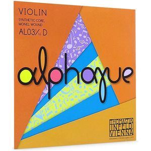 Thomastik Infeld THAL-03-16 violin string D-3 1/16 medium, synthetic core, aluminum wound