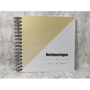 Studijoke - Fotoboek  GEEL - plakboek - fotoalbum - scrapbook - cadeau - herinneringen boek