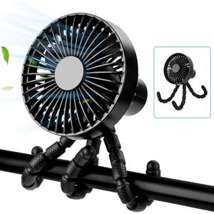 Draagbare Mini Ventilator met Flexibele Statief - 3 Snelheden voor Kinderwagens, Autostoelen en Buitenactiviteiten