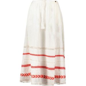 Superdry Vintage Emb Maxi Rok Wit S Vrouw