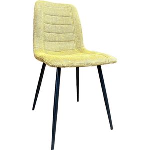 4x Eetkamerstoelen Bloemendaal - Comfortabel en Stijlvol Design - Mosterd