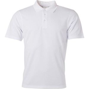 James and Nicholson Heren Actief Polo (Wit)