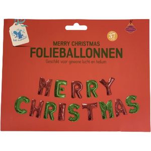 Folieballonnen ''Merry Christmas"" - 37 cm - Ballon - Kerstversiering - Kerst - Kerstmis - Helium - Kerstdecoratie - lucht - Helium