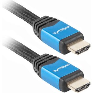 Lanberg - Lanberg aluminium HDMI-A male 2.0 4K video kabel 1.8m
