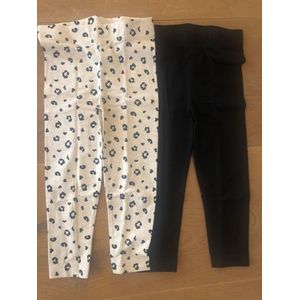 Baby - set van 2 meisjes leggings - maat 62/68