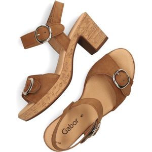 Gabor 764.1 Sandalen - Dames - Cognac - Maat 43