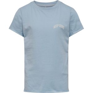Only t-shirt meisjes - blauw - KOGlacie - maat 122/128