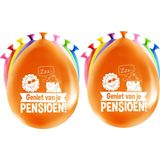 Paperdreams Ballonnen - pensioen feest/party - 16x stuks - diverse kleuren - 30 cm