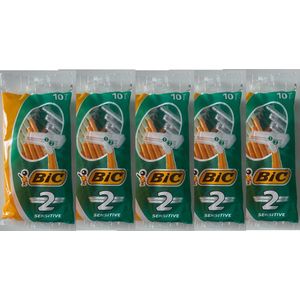 Bic - Scheermesjes - Comfort 2 - 5 x 10 (50) stuks - Voordeelverpakking
