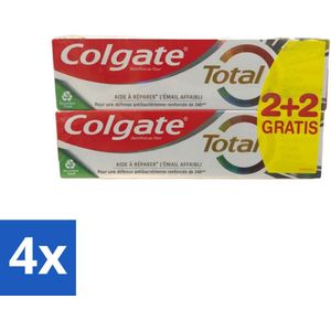 Colgate Total - Geavanceerde Tandvleesverzorging - Tandpasta - Met Fluoride - 4 x 75ml - Voordeelverpakking - 4 stuks