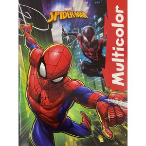 MultiColor - Marvel Spider-man - spiderman - kleurboek voor kinderen uitermate geschikt voor kleurpotloden