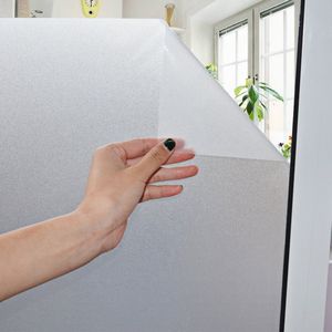 Glaswereld-Raamfolie HR++90x300cm-Zonwerend & Isolerend-Anti inkijk-Statisch-Matglas-Inclusief Rakel