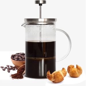 Sendez Thee-koffiezetapparaat French Press System van roestvrij staal 0,6 l voor 4 kopjes koffiepers pers pers pers