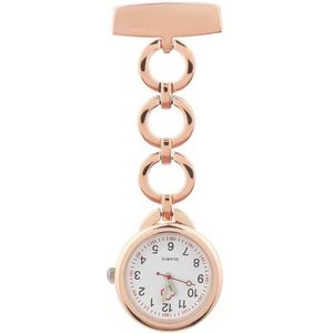 Elegant Rond Verpleegstershorloge - Verpleegster Horloge - Dames - Rose kleurig - Ø 2.6