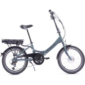 Minerva E-Foldo Elektrische Vouwfiets 20 Inch - 33 cm - 7 Versnellingen - V-Brakes - Matgroen