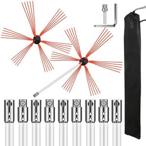 OxyFlowzy® Schoorsteenveegset - Schoorsteen Borstel - Schoorsteenreiniger - Veegkit - 10 M