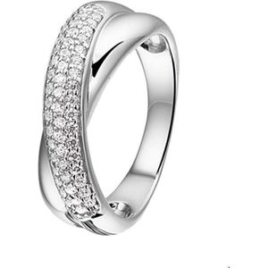 The Jewelry Collection Ring Zirkonia - Zilver