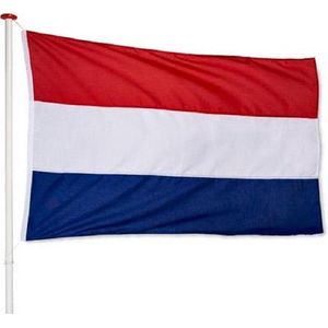 New Age Devi - 90x150cm Nederlandse Vlag met Originele Kleuren - Sterke Kwaliteit - Incl. Bevestigingsringen