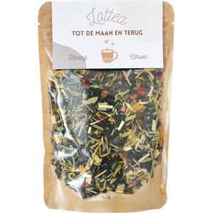Lottea Tot de Maan en Terug thee 50 Gram Stazak - thee, thee cadeau, verse thee, losse thee, groene thee, relatiegeschenk