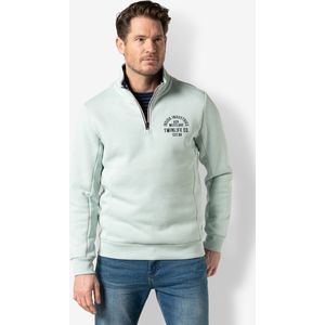 Twinlife Heren sweat half zip - Sweaters - Sterk - Elastisch - Blauw - S