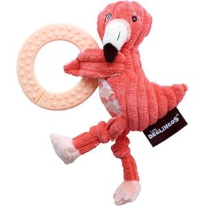 Les Deglingos Bijtrinng Flamingo Roze 11 Cm