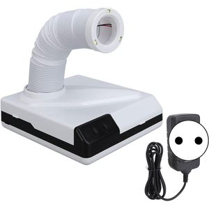 60 W Sterke Ventilator Nagelstofafscheider met Zuigkracht en Luchtföhn met 3 LED's Intrekbare Elleboog voor Poolse Acrylnagels 100-240V(Europese stekker)