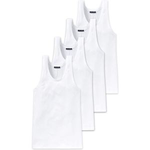 Schiesser Heren onderhemd 4 pack Cotton Essentials Authentic