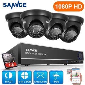 CAMERA DVR SYSTEEM 2mp HDMI TVL 4CH HDMI DVR full-hd met 1TB harde schijf