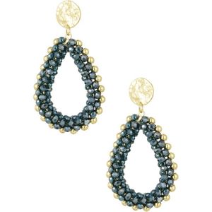 Oorbellen Crystal Drop Beads - Kralen - Crystal Beads - Cadeau - Feestdagen - Blauw