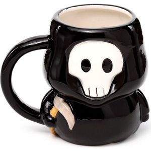 Beker/Mok - Skull Boy - Zwart/Wit Halloween - Keramiek - 300ml