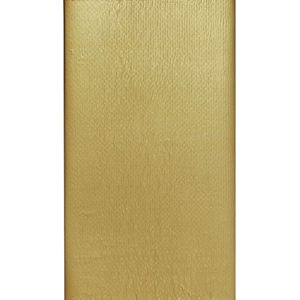 Kerst kleur tafelkleed/tafellaken goud 138 x 220 cm van papier - wegwerp
