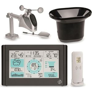 Equivera Weerstation Binnen en Buiten - Weerstation - Draadloos - Thermometer, Barometer, Hygrometer - Buitensensor - Temperatuur - Weersvoorspelling