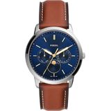 Fossil Neutra Minimalist FS5903 Herenhorloge 42 mm - Zilverkleurig